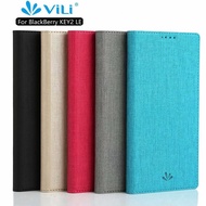 Vili Luxury PU Leather Casing BlackBerry Key 2 LE Magnetic Flip Cover BlackBerry Key2 Fashion Simple