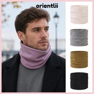 ORIENTLIIY Double Layer Neck Gaiter, Wind-Resistant Stretch Neck Warmer Gaiter, Warm  Elastic Windpr