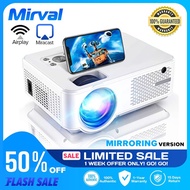 【WiFi Wireless Mirroring】Mirval K4s LED 1080P Portable Projector Home Theater 3500 Lumens LCD Video