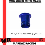 Corong Karbu Pe 28 Pe 26 Panjang Velocity Filter Untuk Karburator Pe 28 dan Pe 26