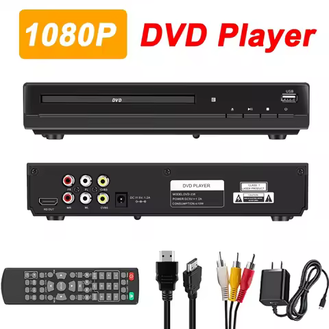 DVD Player 1080P HD Discs Player Home Multimedia HDMI CD Player Box usb MP3 Players Remote Control H
