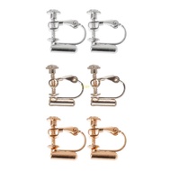 flgo Clip-on Earring Converter with Post for DIY Earring Clip-on Earring Jewelry