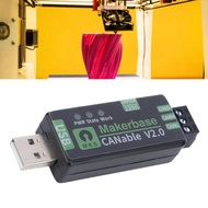 alwaysonline Wisoqu USB to CAN FD Adapter  Based on Canable2.0 Support 2.0 A B Protocol Multiple Fir