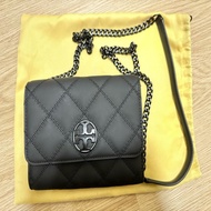 TORY BURCH TB WILLA 菱格紋 WOC 鏈條包