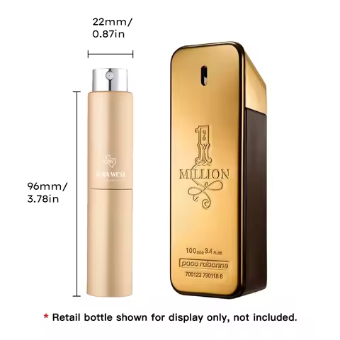 Paco Rabanne - 1 Million Edt Travel Spray (5ml), Genuine Fragrance Decant, Not Original Bottle, Samp