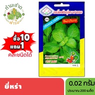 3A (ซื้อ10แถม1) เมล็ดพันธุ์ ยี่หร่า ขนาด 0.02 กรัม ประมาณ 200 เมล็ด TREE BASIL ใบรา กระเพราญวน โหระพ