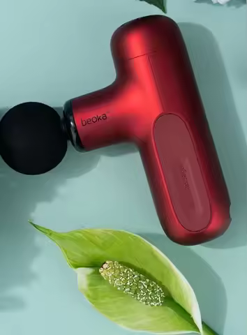 Deep Tissue Fascia Gun Heated Cooled Body Facial Muscle Massage Vibrating Deep Percussion Massage Gu