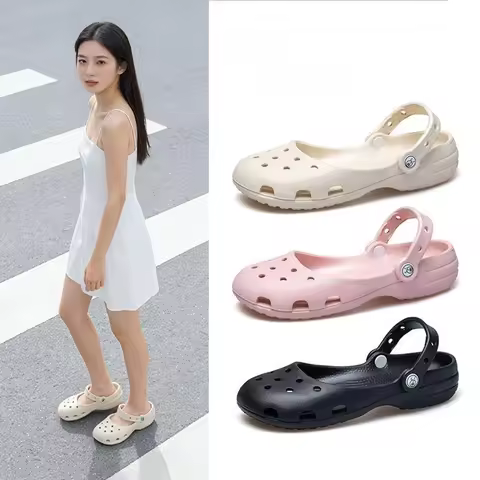 Summer Women's Sandals On Cloud Clogs Breathable Perforated Shoes For Woman Outdoor Anti-slip Comfor