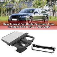 2Pcs Rear Seat Armrest Drink Holder&Cup Holder Frame 8P0885995B6PS 4G8 863 289A4PK for  A3 A4 A6 A7 