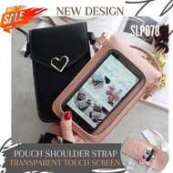 Slp078 - Transparent BAG Leather SLING Wallet HP Women SLING BAG Girls TOUCH SCREEN HANDPHONE IMPORT Wholesale