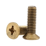 Brass Screw Phillips Countersunk Head Screw Brass Flat Head Phillips Screw Machine Thread Screw Copp