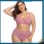 Parifairy Women's Ultra Thin Underwear set Full Cup Bra & Brief Set Lingerie Large Size