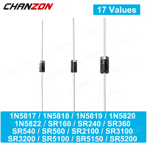 1N5817 1N5818 1N5819 SR160 SR240 SR260 SR2100 1N5820 1N5822 SR360 SR3100 SR3200 SR540 SR560 SR5100 S