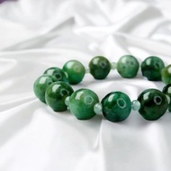 飄綠花翡翠手珠 | 天然緬甸玉翡翠A貨 | 送禮
