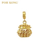 POH KONG 916/22K Yellow Gold Auspicious Wealth Bag Abacus Pendant
