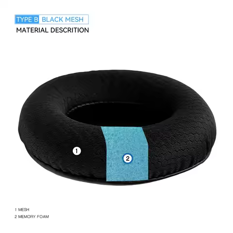 TOURFOUR Replacement Earpads for Ausdom M04,M05 Headphones Ear Cushion Cover Sleeve Earmuffs Headset