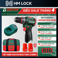 [NEW] MÁY KHOAN PIN 3 CHỨC NĂNG DEKTON 60N.M MODEL 2025- D16-ID1060PRO - KHÔNG CHỔI THAN - NHỎ GỌN T