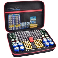 Battery Organizer Case, Batteries Storage Holder Container with Tester Checker. Garage Organization 