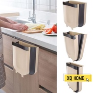 Foldable Dustbin Folding Waste Bin Kitchen Cabinet Door Hanging Trash Garbage Can Bekas Tong Sampah 