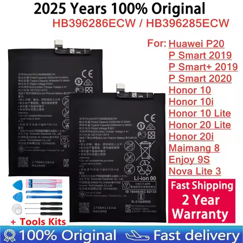 HB396286ECW Battery For Huawei Honor 10i 20i 10 20 Lite P Smart+ 2019 2020 POT-LX1T POT-LX3 POT-L23 