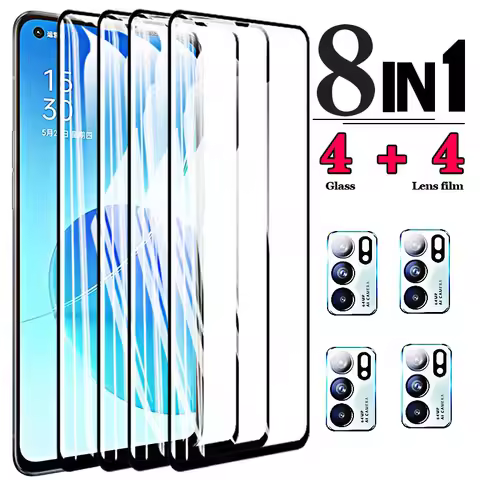 Full Cover Tempered Glass for Oppo Reno 6 5G Screen Protector for Oppo Reno6 Camera Glass for Oppo R