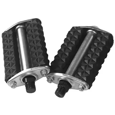 1Pair Retro 28 Inch Bike Pedal Rubber Black MTB Road Bicycle Tricycle Parts Vintage Old Style Pedals