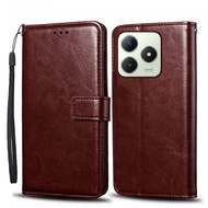 Flip Phone Case For OPPO Realme C65s Case Wallet PU Leather Cover For Realme C65s