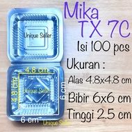 [Contents 100] Mica Size 6 cm TX 7C 7 C Mica Tray/ 6cm 6 cm Mica Cake Square TX 7 C 7C Mica Cake/ TX