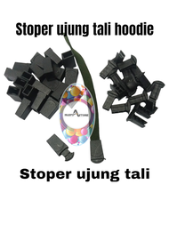 STOPER UJUNG TALI isi 50 set / STOPER TALI HOODIE / STOPER UJUNG TALI GEPENG/TALI PIPIH