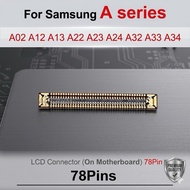 KRCB Original Lcd Fpc On Motherboard Screen Connector For Samsung Galaxy A12 A13 A23 A22 A24 A32 A33