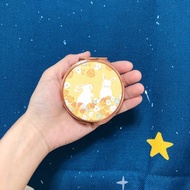 春日花園兔/玫瑰金.分格收納盒.可拆式隨身藥盒. 耳環飾品收納盒