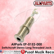 AllParts EP-0152-000 Switchcraft Stereo Long Threaded Jack for Guitar