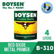 Boysen Red Oxide Metal Primer B-310 1 Liter or 4 Liters (Gallon) For Steel and Iron Surfaces