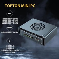 N150 Celeron N5105 J6412 J6210 Mini PC Firewall Micro Appliance 4*Ethernet Desktop Mini Computer Hom