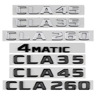ABS 3D Chrome Lettes For Car Trunk Mercedes Benz CLA35 CLA45 AMG CLA200 CLA220 C117 W117 C118 Emblem