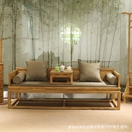 Arhat Bed Elm New Chinese Arhat Bed Arhat Bed Living Room Sofa Bed Solid Wood B & B Recliner Zen Old