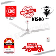 KDK [ K15VO ] Ceiling Fan 60" ( Kipas Siling ) , Panasonic [ F-M15A0 ] Ceiling Fan 60" ( White )