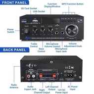 SYAIFSTR ZUIDIDID Audio Amplifier Bluetooth Stereo USB 2.0 Channel with Remote - AK45
