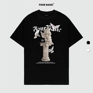 Four Basis Angel Fullbox T-shirt Streetwear round neck T-shirt for Men and Women 100% Cotton oversiz