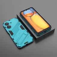 For Xiao Redmi 13C Redmi13C Case Shockproof Hard Armor Stand Phone Case Back Cover