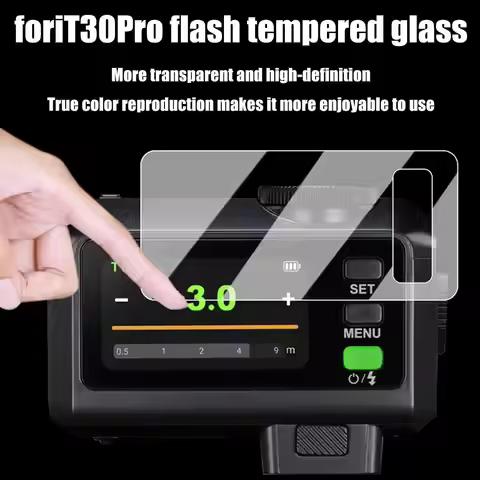 For Godox IT30Pro Flash Tempered Glass Film Transparent Anti Fall Scratch-resistant Screen Protector