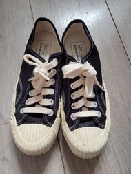 韓國 Excelsior  女裝 黑色餅乾帆布鞋 EU38 UK5 24CM