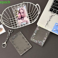 EPOCH Photo Card Case, Transparent 2.7x4.1 Inch Acrylic Photocard Holder, Picture Display Stand with