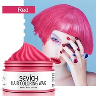 sevich Disposable Colorful Hair Clay Quick Styling Hair Wax 9Color Hair Cream for Men and Women