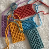 HP Handphone pouch cellphone slingbag Crochet small bag for cute cellphones
