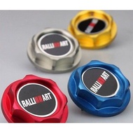 Ralliart Aluminium Oil Cap wira perdana saga Mitsubishi Engine 4G13 4G15 4G16 Oil Cap Minyak Hitam E