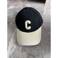 Black white baseball cap
