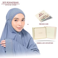 Siti Khadijah Telekung Signature Alanna in Ash Blue + Online Lite Gift Box + Free Kad Raya
