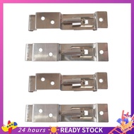 【HOT SALE】 4PCS Rectangular Car License Plate Spring Loaded Stainless Steel Bracket Cars Frame Holde