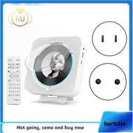 [kurtclio.sg]Portable Bluetooth CD Player,Wall Mount CD Player Home Audio Music Players with Remote Control,LCD Display
